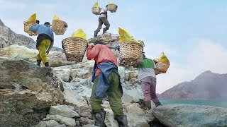 The Extreme Day in the Life of Volcanic Sulfur Miners