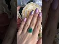 Серебряное кольцо с изумрудом 3.859ct
