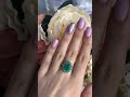 Серебряное кольцо с изумрудом 3.744ct