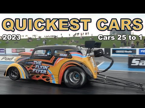 VEEDUBRACING QUICKEST CARS I FILMED in 2023 Cars 25 to 1 (NON VAG)