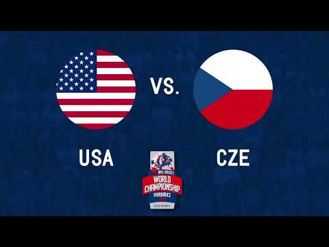 USA vs Czech 2017 World Ball Hockey Championships in Pardubice, Czech Republic