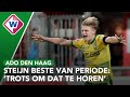 Ondanks uitblijven uitverkiezing is ADO-speler Steijn beste van periode: 'Trots om dat te horen'