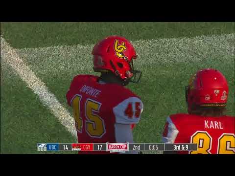 FB HIGHLIGHTS | Dinos vs UBC, 81st Hardy Cup, Nov. 11, 2017