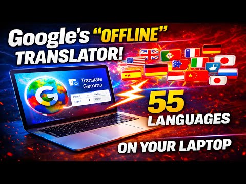 Google’s "Offline" Translator: 55 Languages on Your Laptop (Translate Gemma) 🌍