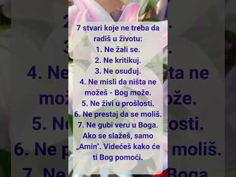 7 stvari koje ne treba da radiš u životu