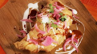 SUPER MASSIVE Deep-Fried Al Pastor Taco Pie Empanada with All the Fixins! | DFC