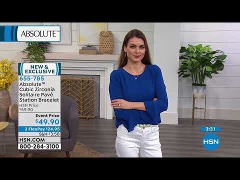 Absolute Cubic Zirconia Adjustable Solitaire Pav Station...