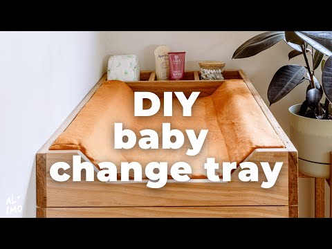 Nursery Series - How To Make a DIY Timber Baby Change Table Tray