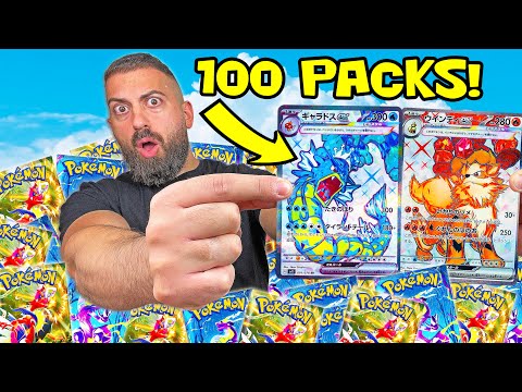 I Opened 100 Scarlet & Violet Packs To Find The BEST Cards!