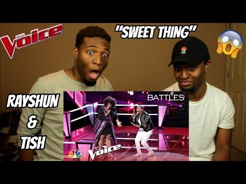 The Voice 2018 Battle - Rayshun LaMarr vs. Tish Haynes Keys: "Sweet Thing" (AMAZING!!)