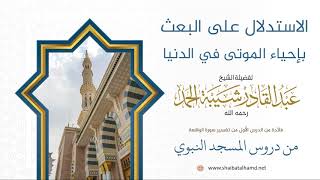 صورة 5 الاستدلال على البعث بإحياء الموتى في الدنيا - الشيخ عبدالقادر شيبة الحمد رحمه الله