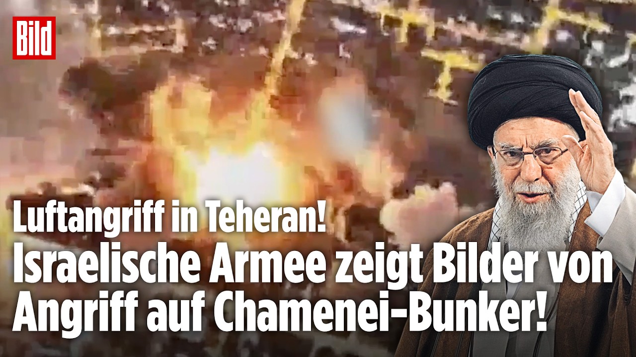 IRAN-KRIEG: Erste Bilder! 50 Kampfjets zerstören Chameneis Bunker in Teheran!