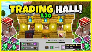 BEST VILLAGER TRADING HALL! (1 EMERALD TRADE!) In Minecraft Bedrock And Java 1.20