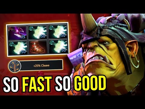 MAX SPEED - Alchemist 4x Mjollnir Full Speed Build 7.09 Dota 2 | Upside Down 55