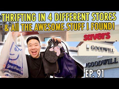 Thrifting in 4 Different Stores & All the Awesome Stuff I Found! Goodwill Hunting Ep 91