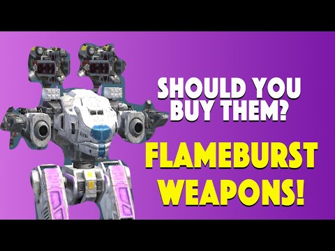 War Robots — Flameburst Weapons — Should YOU buy them?!? Incinerator, Scald, Scorcher!