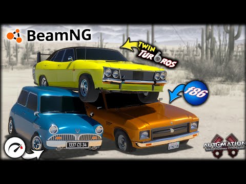 We Built "Classic" Cars And Raced Them In BeamNG MULTIPLAYER! Automation - BeamNG
