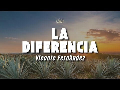 Vicente Fernández - La Diferencia (Letra/Lyrics)