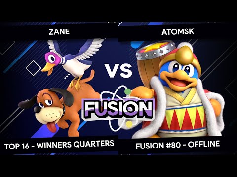 Fusion #80 - Zane (Duck Hunt) vs Atomsk (King Dedede) - Top 16 - Winners Quarters