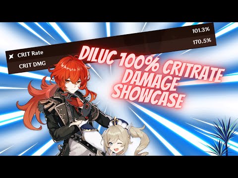 Diluc with 100% CRIT Rate!?