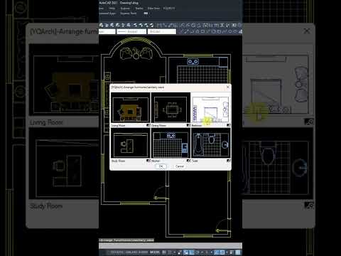 Thumbnail for Auto Floor plan Auto CAD #autocad #autocaddesign #cadtutorials