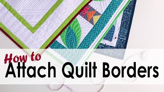 How to Attach Quilt Borders that Lay Flat with On Williams Street