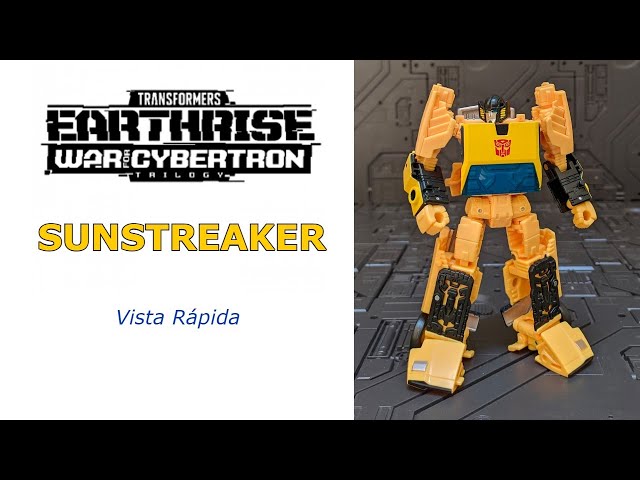 Vídeo relacionado con Transformers Juguetes Generations War for Cybertron: Earthrise - Figura WFC-E36 Sunstreaker Clase de Lujo - 14 cm - Edad: 8+