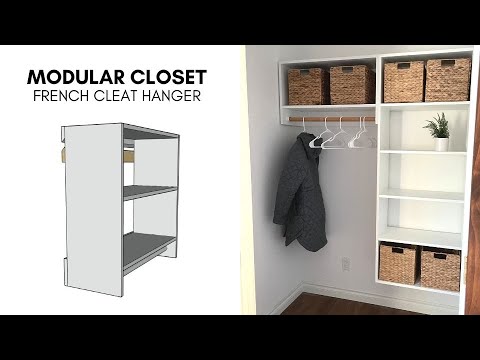 French Cleat Modular Closet With Free Plans