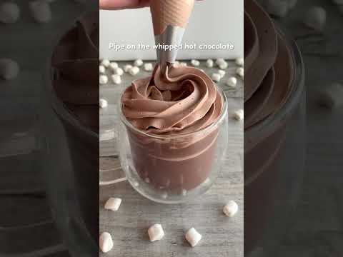 3-ingredient whipped hot chocolate! Tutorial