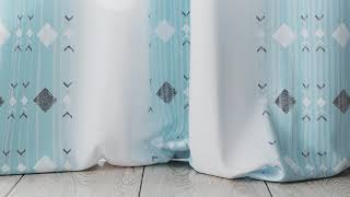 Комплект штор «Лаундрис (голубой)» — видео о товаре