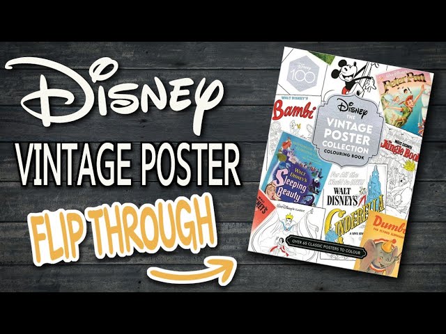 Vídeo relacionado con Disney The Vintage Poster Book: includes 28 iconic pull-out posters!