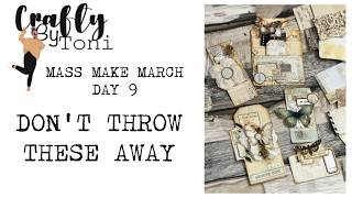 Mass Make March Day 9 …Turning Clothing Tags Into Junk Journal Ephemera Using Scraps