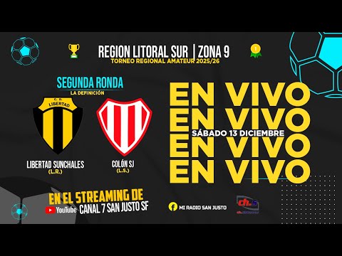⚽Torneo Regional Federal Amateur ➡️ 🟡⚫ LIBERTAD S. vs 🔴⚪COLON SJ - Octavos de Final EN VIVO