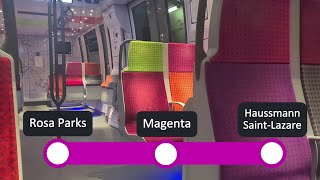 RER E - [Trajet court ] Rosa Parks à Haussmann Gare Saint-Lazare
