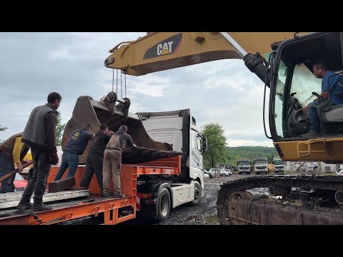 Transporting The Caterpillar 385C Excavator To Our New Construction Site -Sotiriadis/Labrianidis- 4k