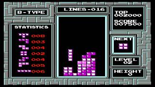 Tetris (NES) Gameplay on a Retron 5 in Upscaled 720p HD
