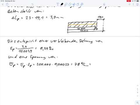 Spannbetonbau – Übung 1 Ermittlung von Vorspannkraftverlusten