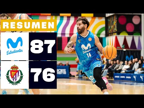 MOVISTAR ESTUDIANTES 87-76 UEMC REAL VALLADOLID | RESUMEN PRIMERA FEB