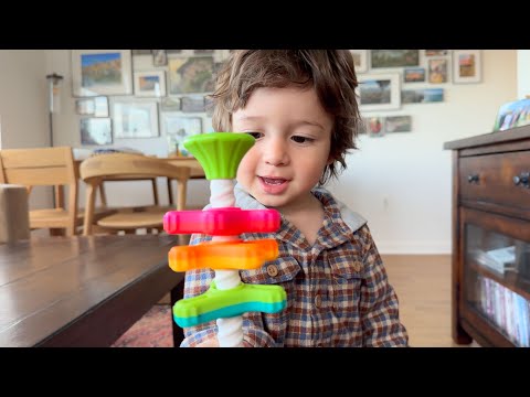 Grandy's Gifts Fat Brain Toys SpinAgain Kids Stacking Toy