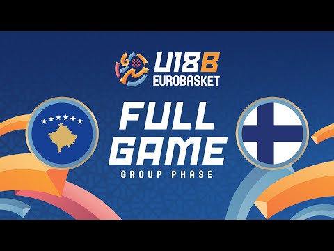 Group Phase | Kosovo v Finland | Full Basketball Game | FIBA U18 EuroBasket 2025 - Division B