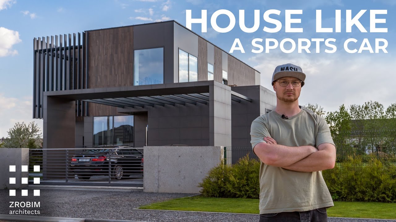 HOUSE LIKE A SPORTS CAR | Overview of Modern Dynamic Architecture, House Tour