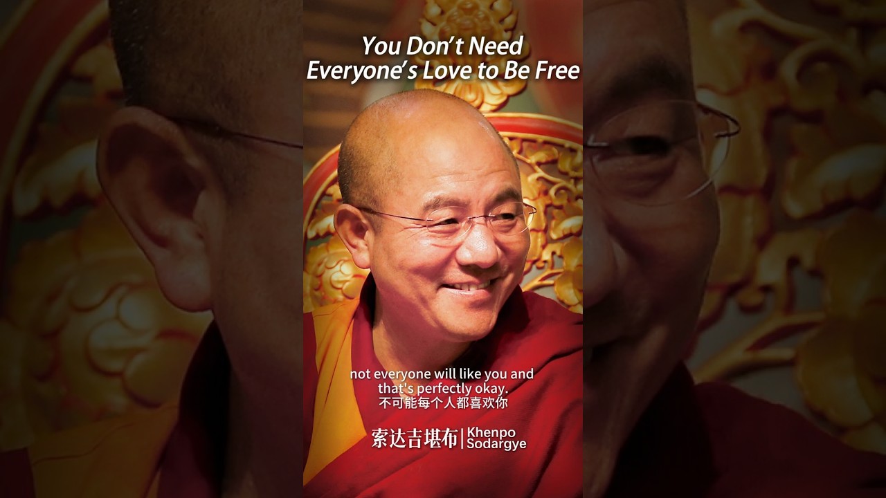 You Don't Need Everyone's Love to Be Free | 不可能所有人都喜欢你 （Khenpo Sodargye）