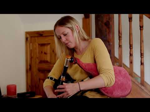 Rehearsing new album parts with Uilleann piper Catherine Ashcroft