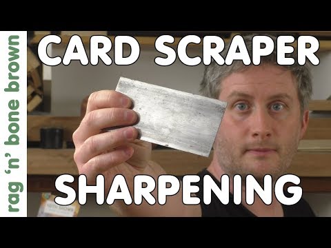 How To Sharpen A Card Scraper / Cabinet Scraper To Get Wood Shavings