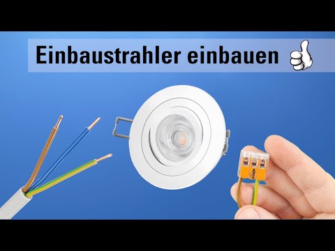 Einbauspots einbauen / Einbaustrahler verkabeln und erweitern
