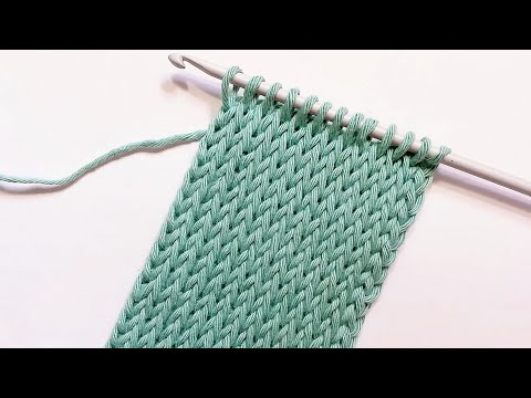 TUNISIAN CROCHET - The Knit Stitch Pattern