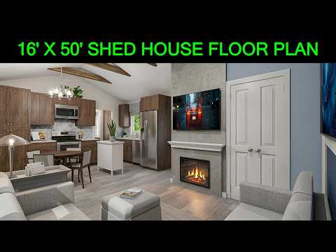 16x50 Cabin Floor Plans