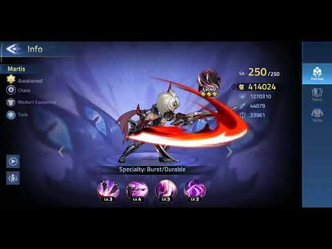 CHAOS HERO MARTIS AWAKENED! Ultimate, Skills and Story of Ashura KING. Mobile Legends Adventure