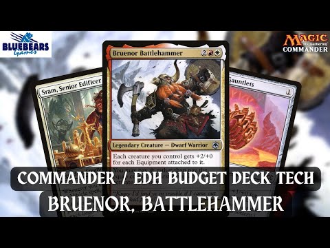 Bruenor, Battlehammer | Magic the Gathering Commander budget deck tech | EDH | Voltron Equipment
