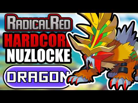 Pokémon Radical Red Hardcore Nuzlocke - DRAGON Types Only! (No items, No overleveling)